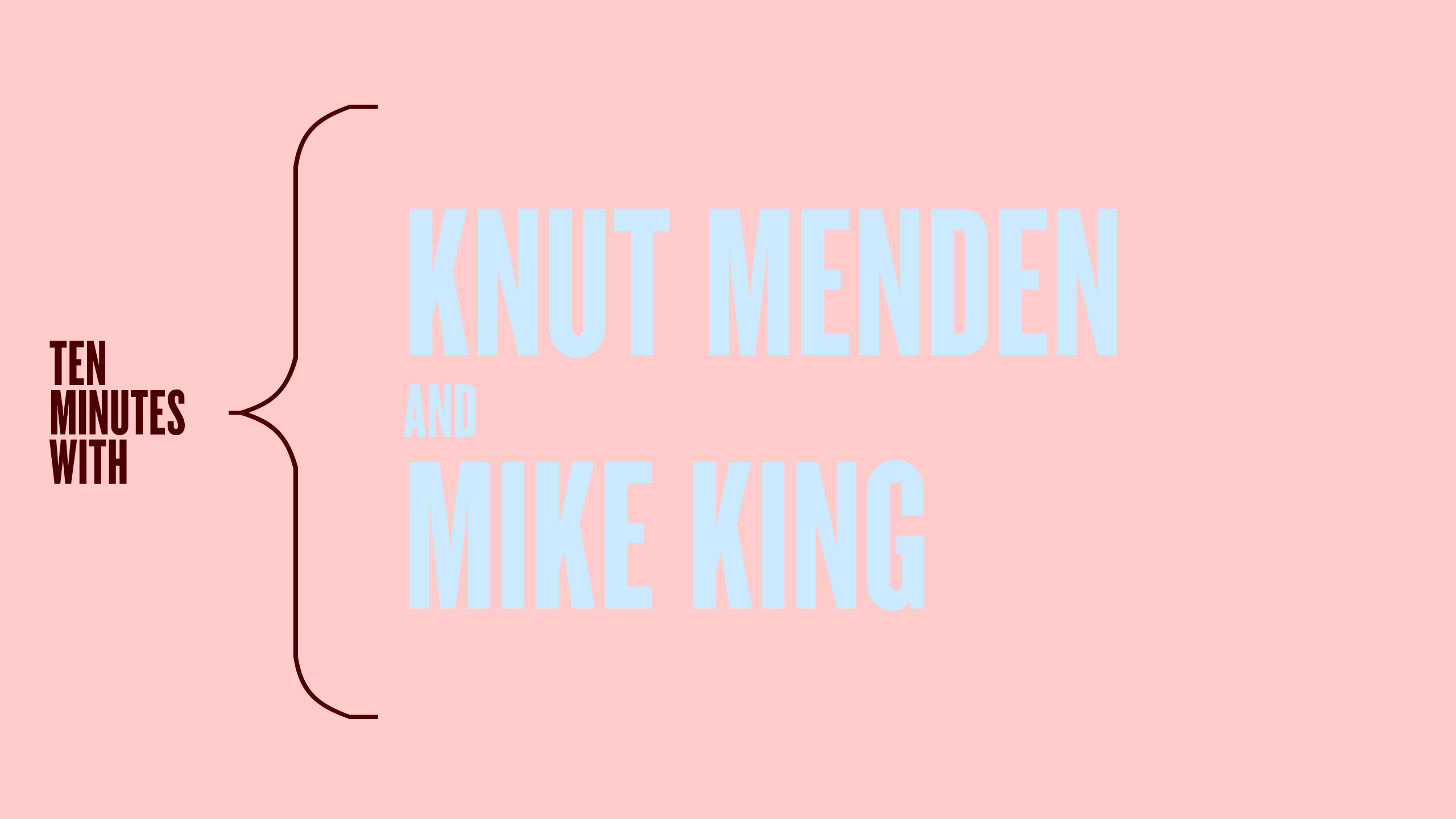 Knut Menden and Mike King Talking Timber Construction