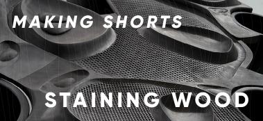 Making Shorts: Staining wood