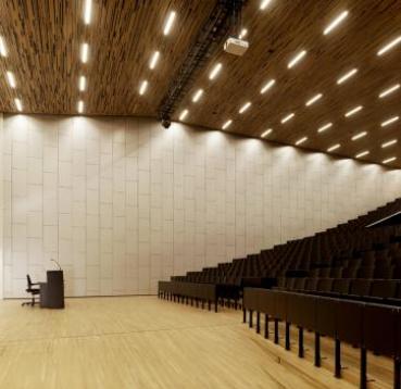 University floor and ceiling cladding