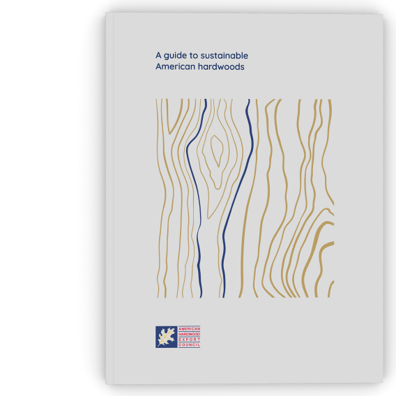 Sustainable American hardwood species guide cover